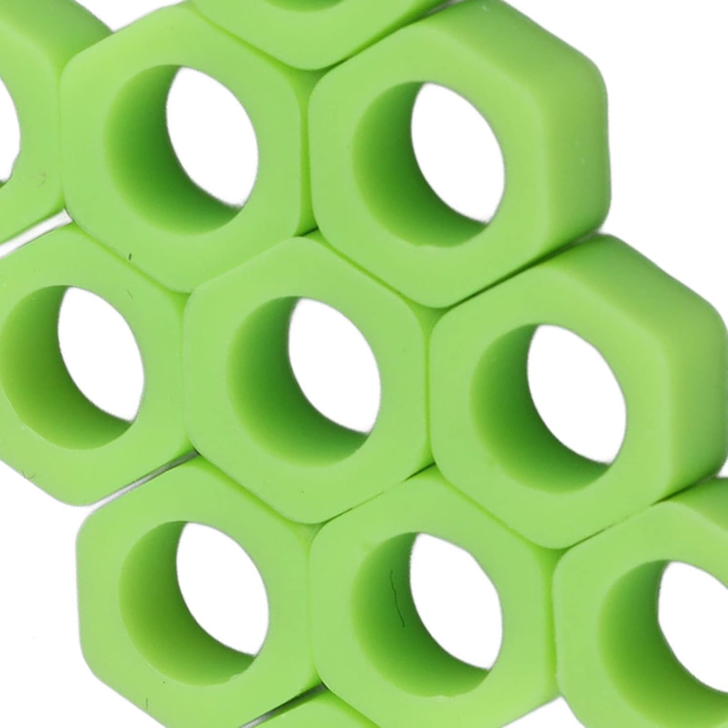 100pcs Código Dental Anillos Silicona Código de Color Instrumento Anillos para Instrumentos Identificación (Verde)