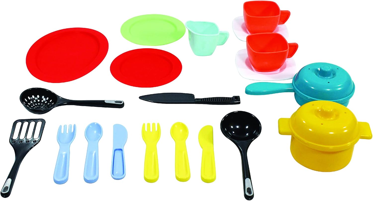 My First Dinner – Juego de vajilla diseñado para niños a partir de 2 años, multicolor