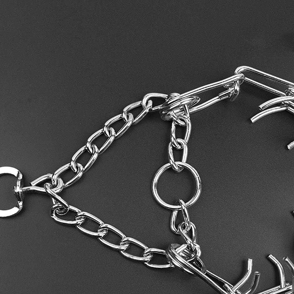 Love Dream Collar de entrenamiento para perros, collar de metal para perro con puntas cómodas, collar de entrenamiento ajustable para mascotas para