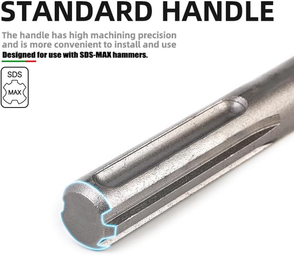 Monkey King Bar-Sds Max Bits – Rascador de piso de 6 x 25 pulgadas, herramientas de martillo de astillado de hoja de 6 pulgadas de ancho, accesorios