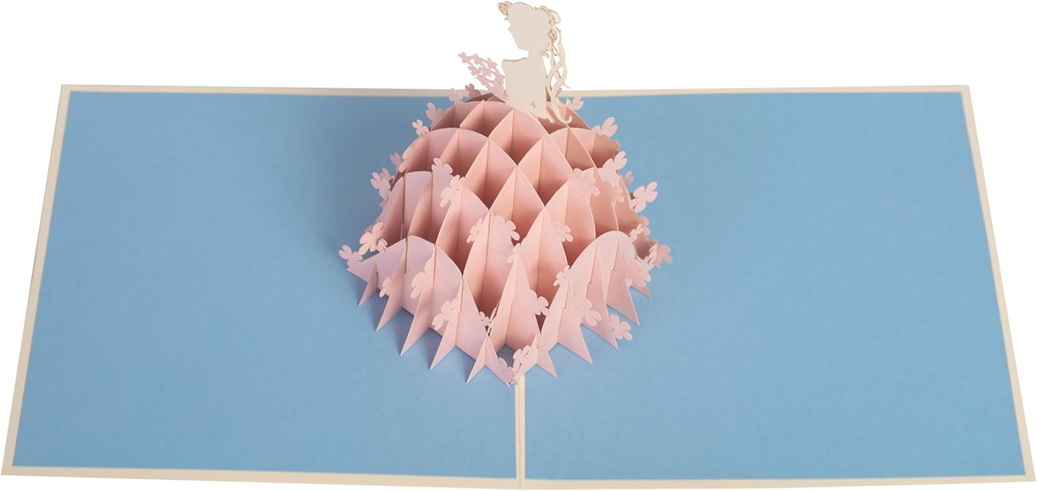 iGifts And Cards Happy La Quinceañera – Tarjeta de felicitación 3D desplegable  15 cumpleaños, fiesta rosa, regalo de membrillo feliz, rosa, baile