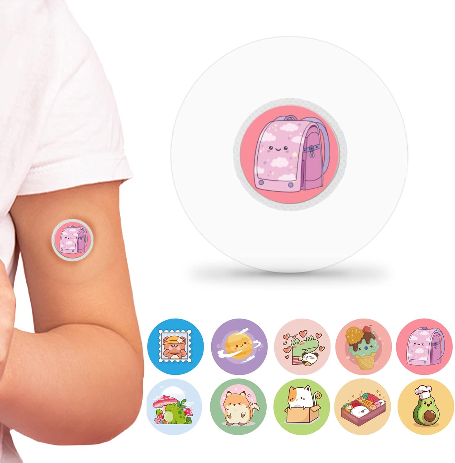 Freestyle Sensor Libre 2 fundas impermeables y libres 2 calcomanías de sensor para niñas, paquete de 40 unidades, sin látex e hipoalergénicos,