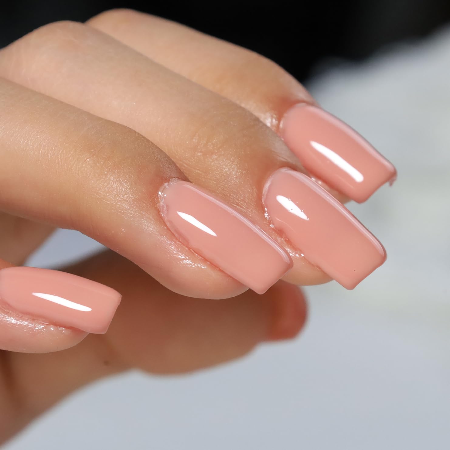 FZANEST Gel constructor de base de goma para uñas, juego de 2 piezas, color base, color nude, gel para uñas, fortalecer las uñas delgadas y