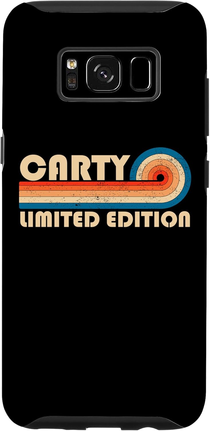 Funda para Galaxy S8 CARTY Apellido Retro Vintage 80s 90s Cumpleaños Reunión