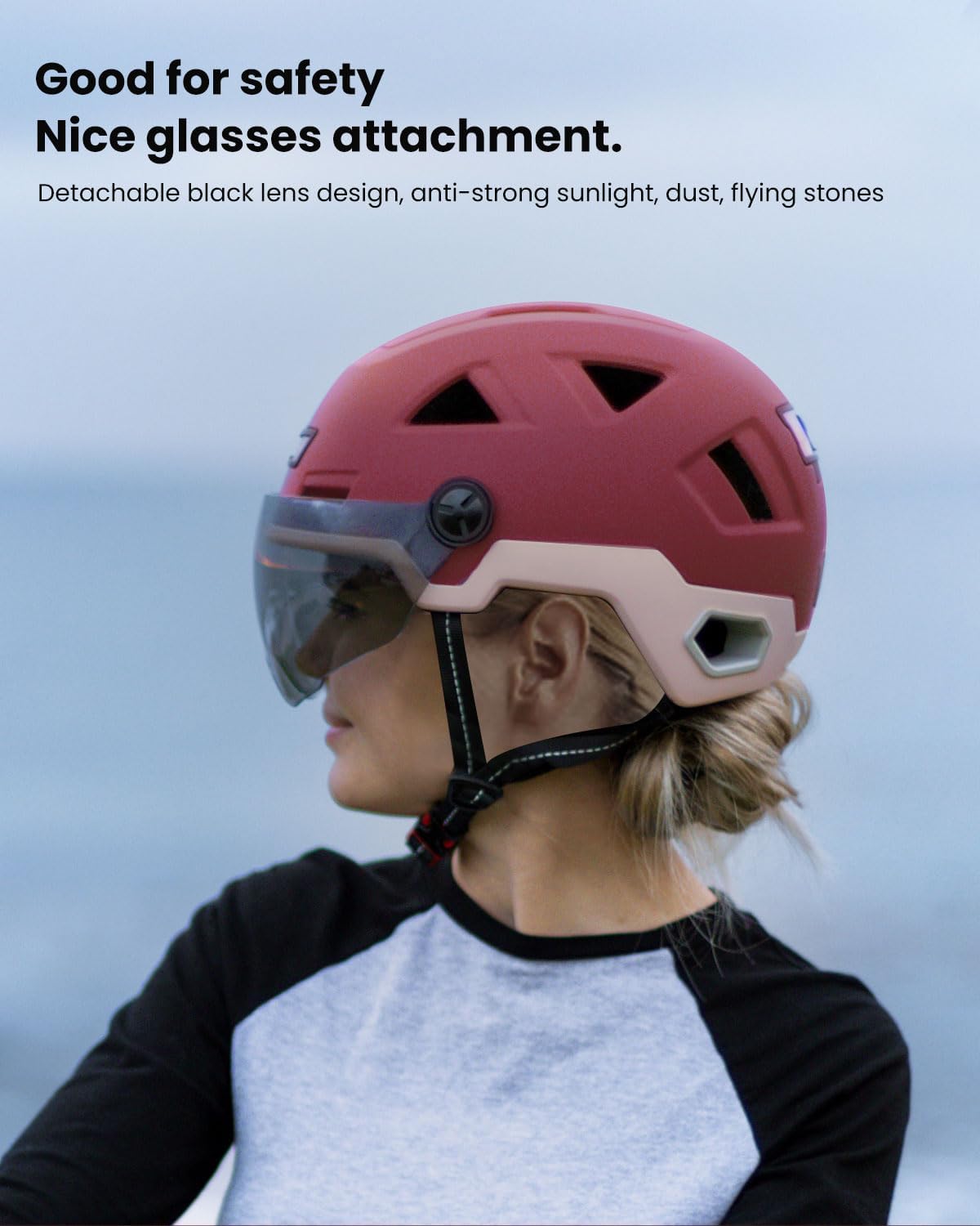 ILM Casco de bicicleta inteligente Bluetooth Control de luz LED de advertencia de freno NTA8776 CE CPSC triple certificación adulto bicicleta casco