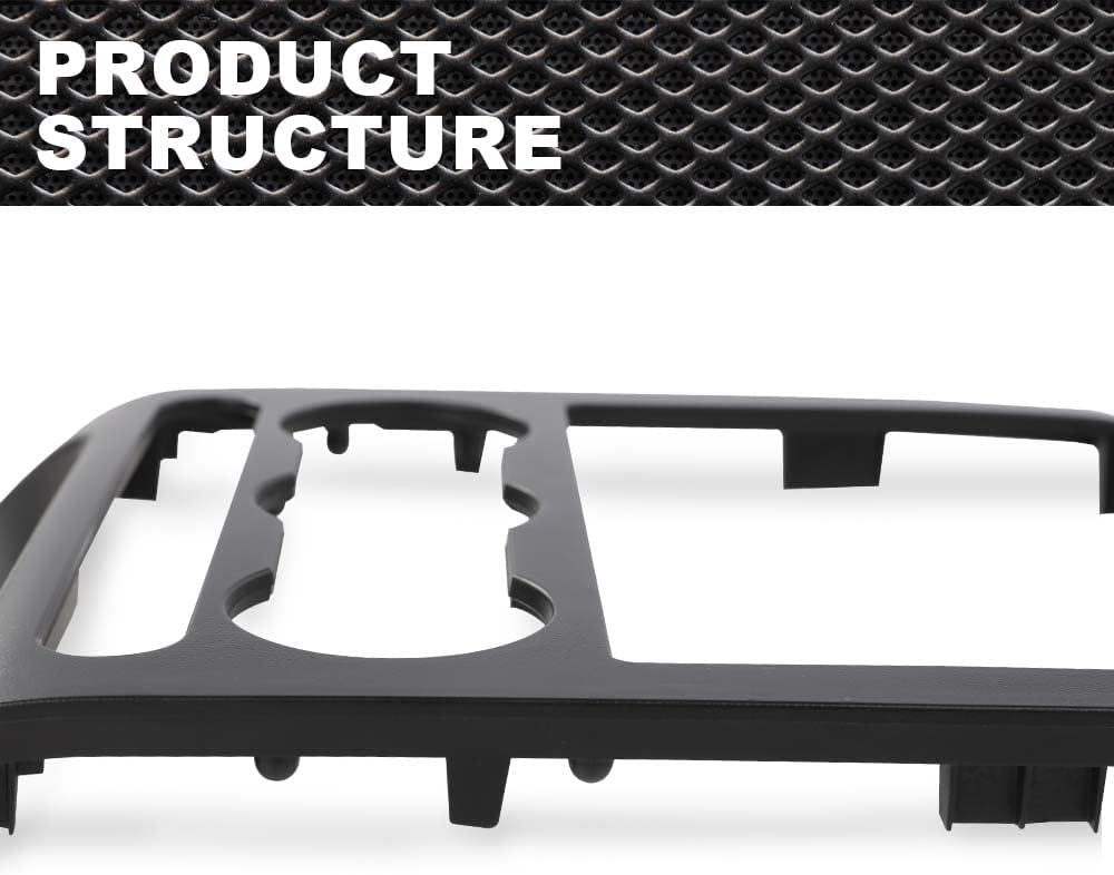 Dash Radio Climate Bisel Central Panel Compatible con Ford F150 2004, 2005, 2006, 2007, 2008, Negro