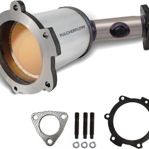 PULCHERFLOW Convertidor catalítico delantero izquierdo compatible con Nissan Murano 3.5L de alto rendimiento (compatible con 2003 2004 2005 2006 PULCHERFLOW Convertidor catalítico delantero izquierdo compatible con Nissan Murano 3.5L de alto rendimiento (compatible con 2003 2004 2005 2006
