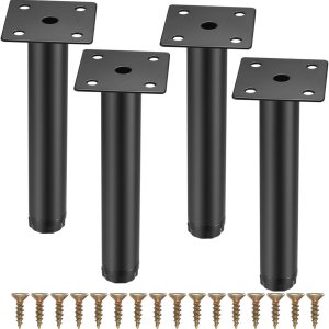 Fulushouxi 4 patas de muebles, patas de metal para gabinete, patas ajustables de 7 pulgadas para estantes de cocina, sofá, mesa, silla, escritorio, Fulushouxi 4 patas de muebles, patas de metal para gabinete, patas ajustables de 7 pulgadas para estantes de cocina, sofá, mesa, silla, escritorio,