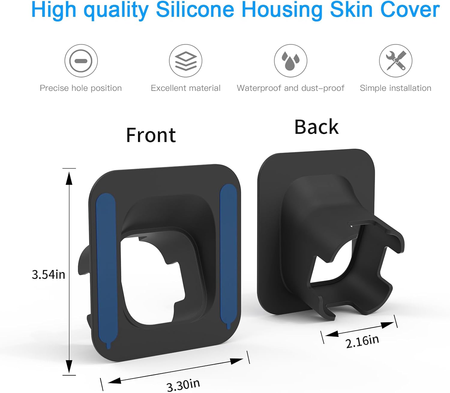 HOLACA Soporte de ventana para Blink MiniBlink Mini2, inclinación de 20 grados (arribaabajoizquierdaderecha) Soporte de montaje flexible adhesivo