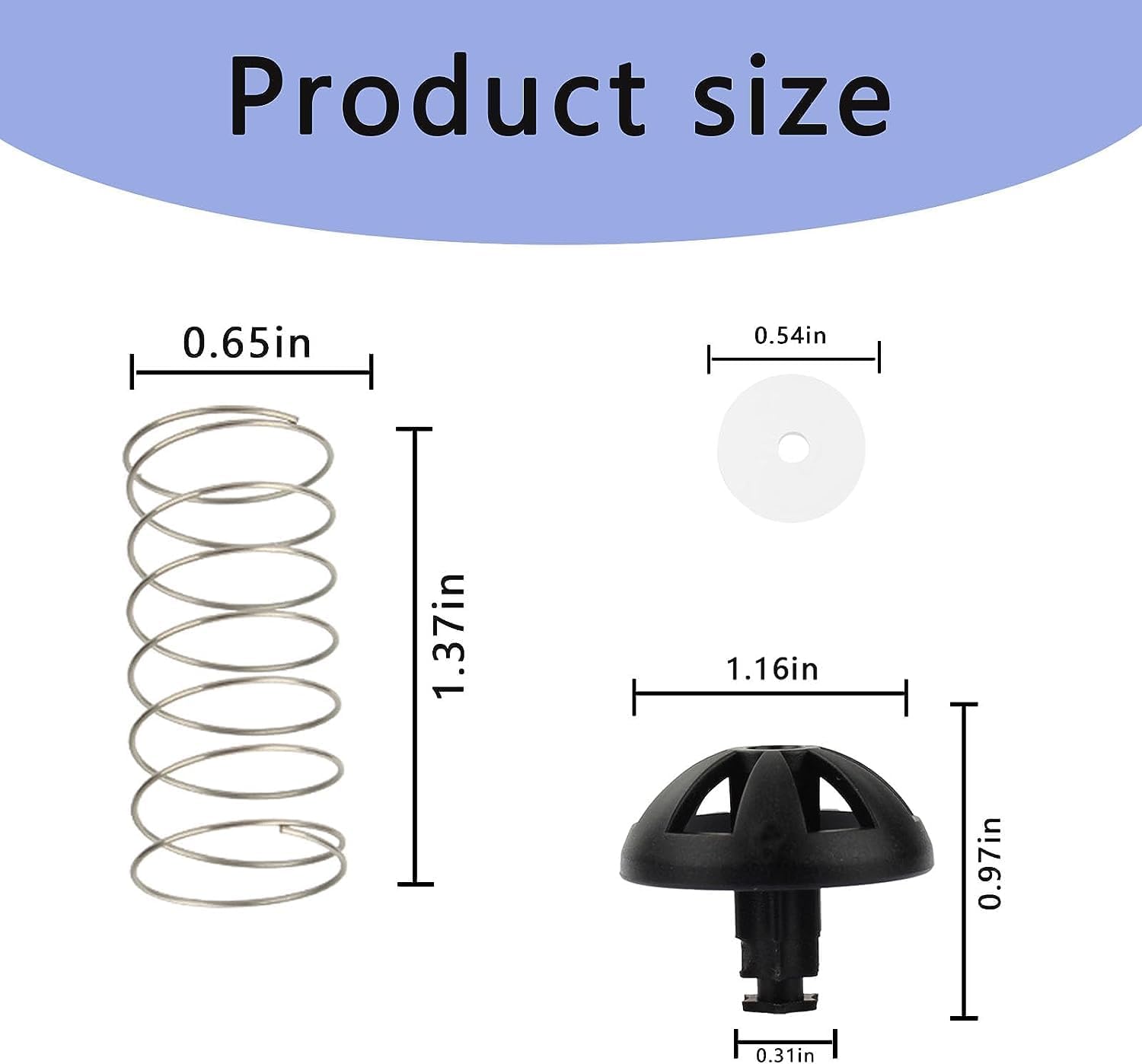 Cesta de café para máquina de café con resorte inferior, kit de tapón de repuesto para cafeteras Hamilton Beach, modelos de ajuste 990117900
