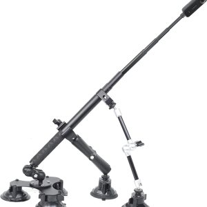 Fotoleey Kit de montaje de coche con succión panorámica 360 para cámara Insta360 X4, X3, GoPro Max, Hero 12, Hero 11 para imágenes de coche de baja Fotoleey Kit de montaje de coche con succión panorámica 360 para cámara Insta360 X4, X3, GoPro Max, Hero 12, Hero 11 para imágenes de coche de baja