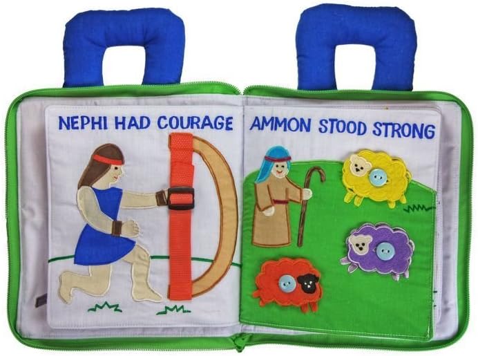 My Book of Mormon Quiet Book LDS Fe Escritura Iglesia de Jesucristo Sacramento, Primaria, Hogar, Actividad Nocturna Libro ocupado por My Growing - Imagen 4