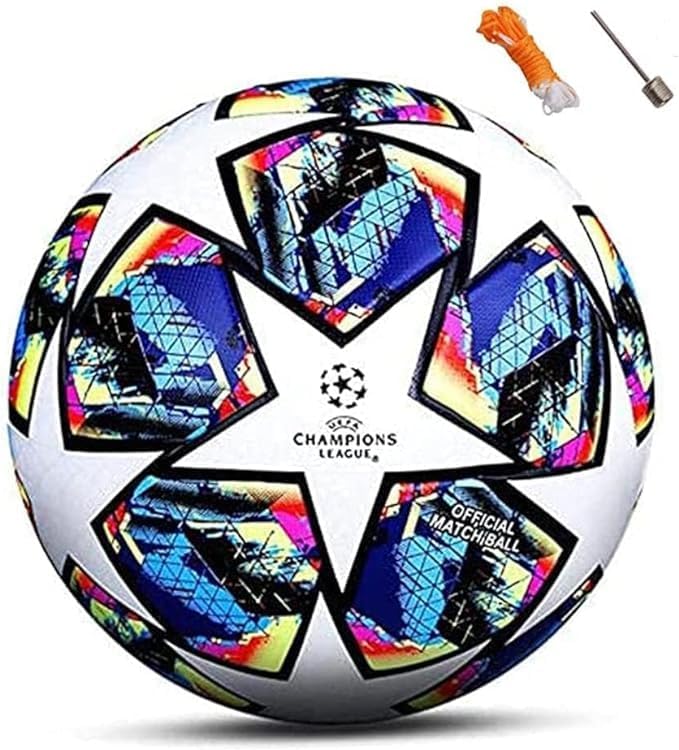 Kiehiu 2021 Champions League Football Fans Memorabilia Soccer Regular No. 4 Regalo de cumpleaños, talla 4