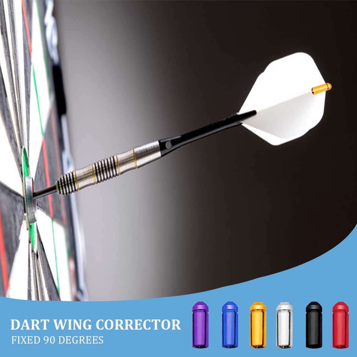 2448 piezas de dardos protectores de ala de vuelo de dardos de aleación de aluminio corrector fijo de 90 grados accesorios de dardos de competencia
