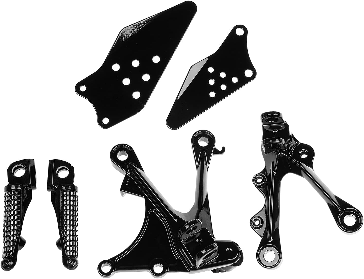 Soportes para reposapiés delanteros para Kawasaki Ninja ZX6R 2005-2008, ZX636 2005-2006 (frontal-1)
