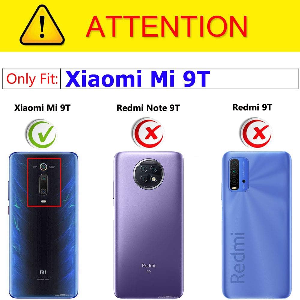 Funda para Xiaomi Mi 9T9T Pro, funda híbrida para Xiaomi Mi 9T9T Pro, protección de doble capa a prueba de golpes híbrida resistente funda rígida