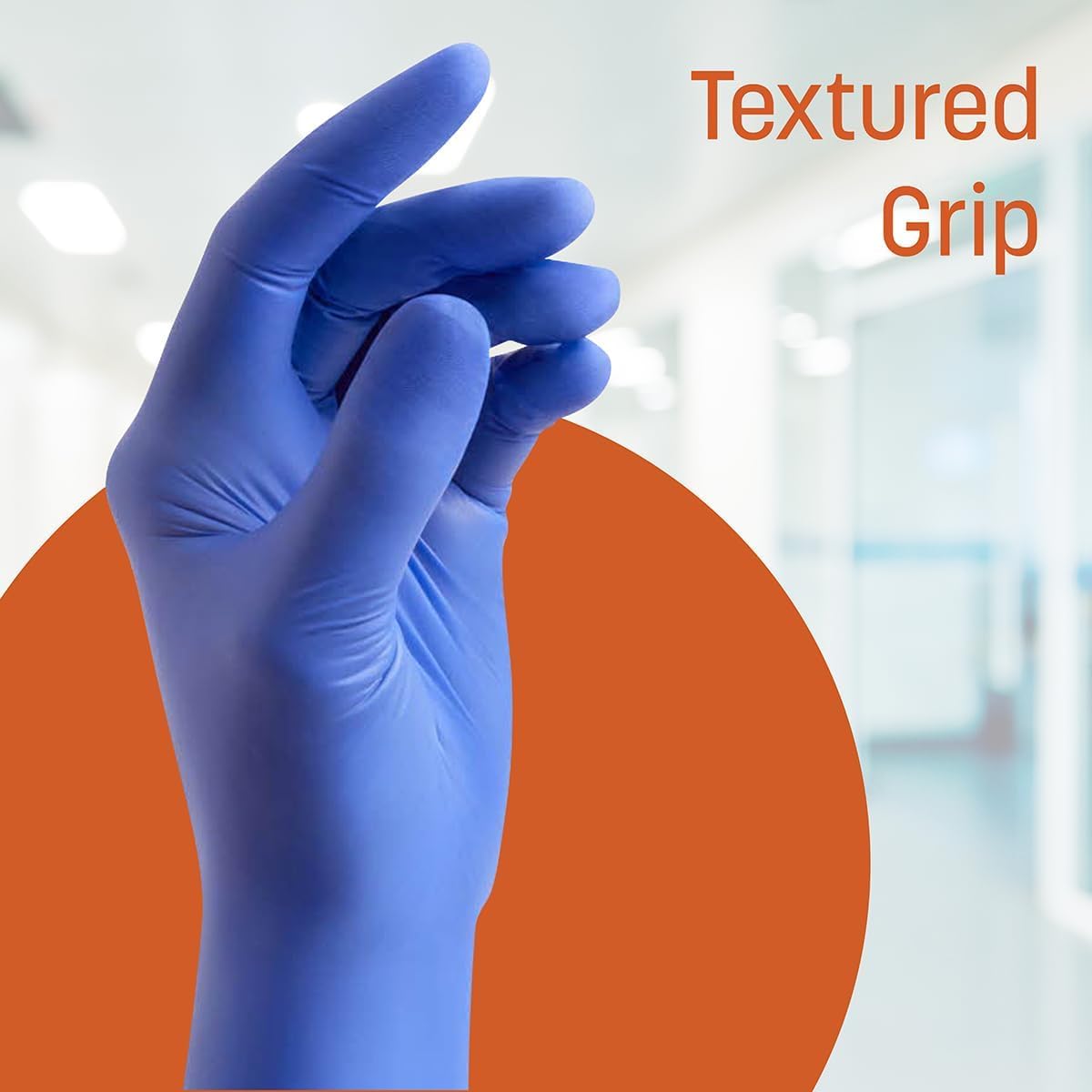 Caring Nitrile Exam Gloves, Powder-Free, Gloves for Medical Use, Cleaning, Food Prep and More