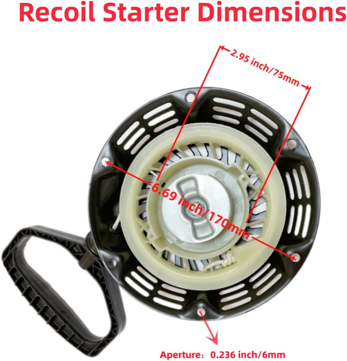 751-10955 Reemplazo de arranque de retroceso para MTD 161-JW 161-JWA Craftsman C-Cadet Hus-kee Troy-Bilt Yard Machines quitanieves Rep 951-10955