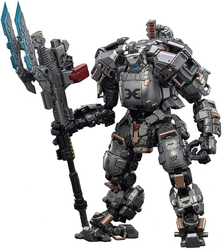 JOYTOY 125 Hueso de acero H09 Mecha y figura de acción Colección piloto Modelo militar Fuente oscura (Silver Guardian)