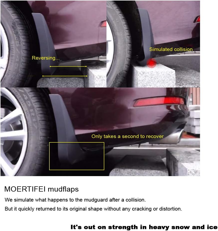 MOERTIFEI Guardabarros de coche con aletas de barro compatibles con Lexus NX 300  NX 300 F Sport 2018-2021 (sin modelos híbridos)
