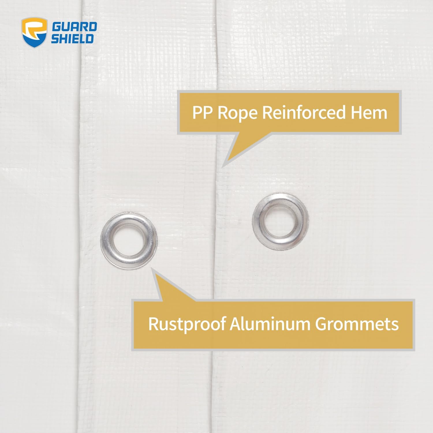 GUARD SHIELD Tarps Heavy Duty Plus+ impermeable de 20 x 20 pies, cubierta de lona de polietileno grueso multiusos de 12 mil