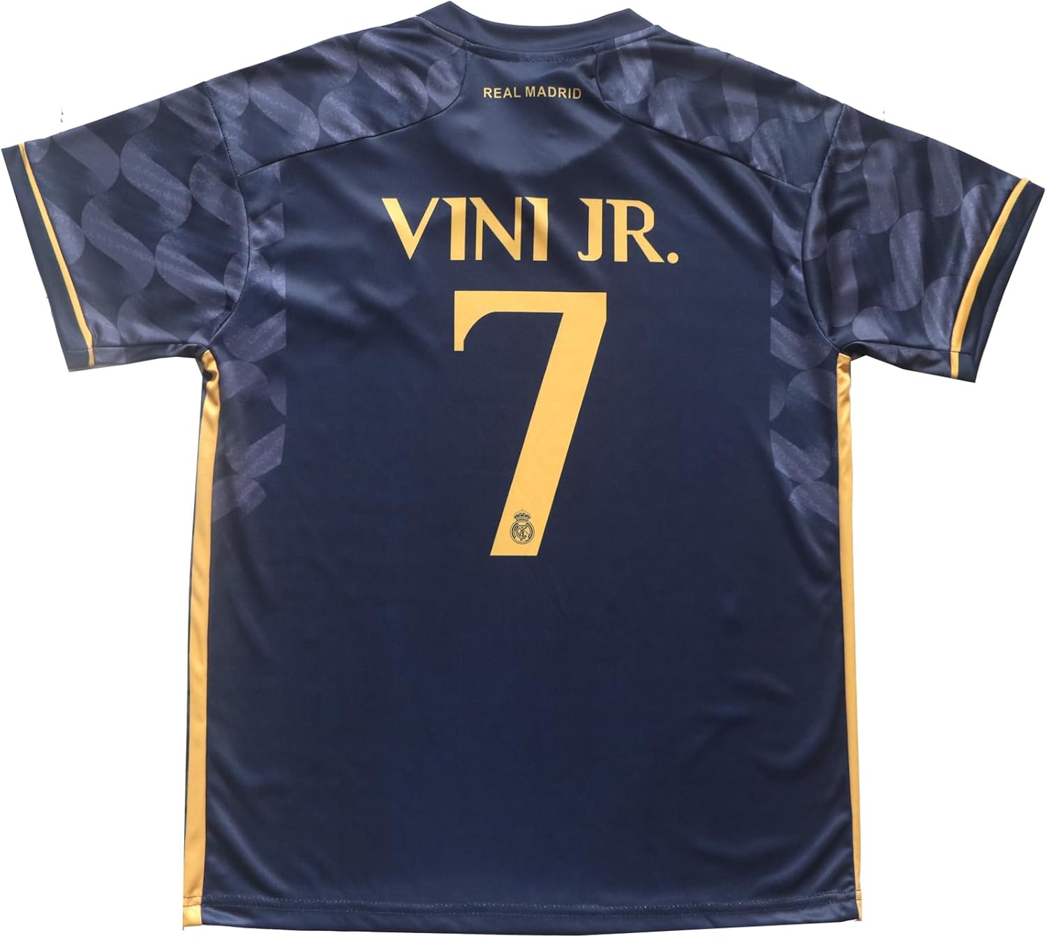 Juego de calcetines cortos para niños de la marca New Vini Jr. No #7 Madrid Away Navy 20232024