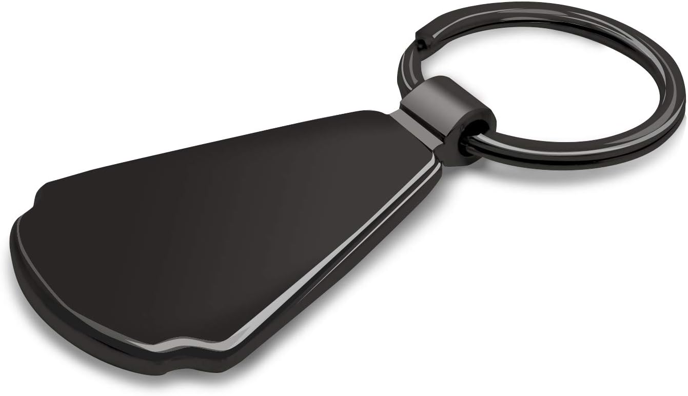 Buick – Llavero con diseño de lágrima de metal de fibra de carbono, color negro, con licencia oficial