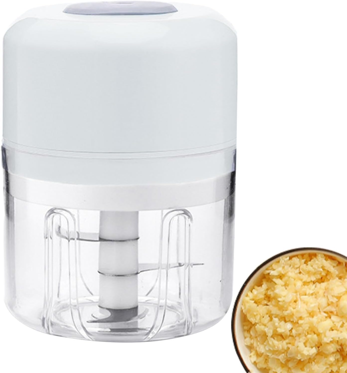 BBAUER Máquina trituradora de hielo, máquina de afeitar de hielo USB de acero inoxidable, máquina de cono de nieve, afeitadora de hielo comercial,