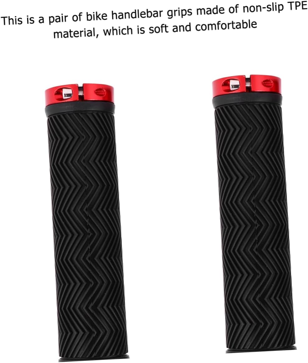 INOOMP 1 par de fundas para manillar de bicicleta, empuñaduras de manillar de bicicleta de montaña, empuñaduras de manillar de bicicleta,