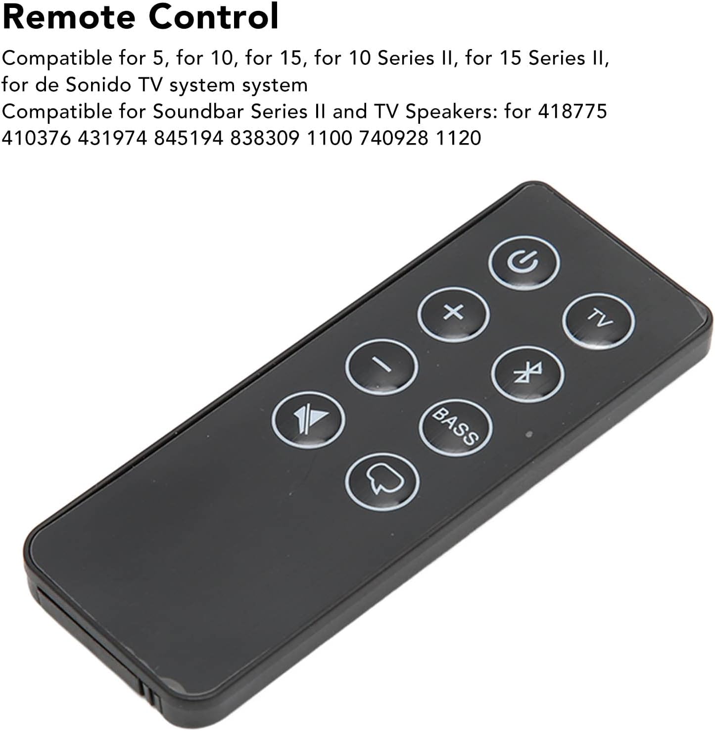 Mando a distancia universal para Bose 5101510 Series II15 Series II, control remoto de repuesto para barra de sonido 418775 410376 431974 845194