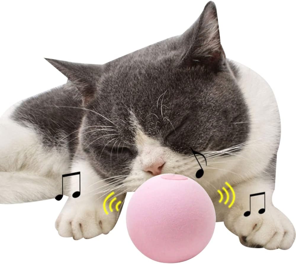 PHILISENMALL Pelotas de canto para gatitos, juguetes realistas de animales sonidos, juguetes de pelota estimulan para tu gatito