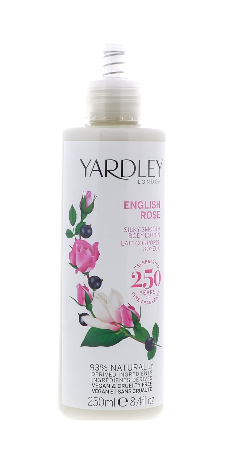 YARDLEY by Yardley – Loción corporal rosa inglesa de 8.4 onzas (nuevo embalaje) para mujer (paquete de 5)