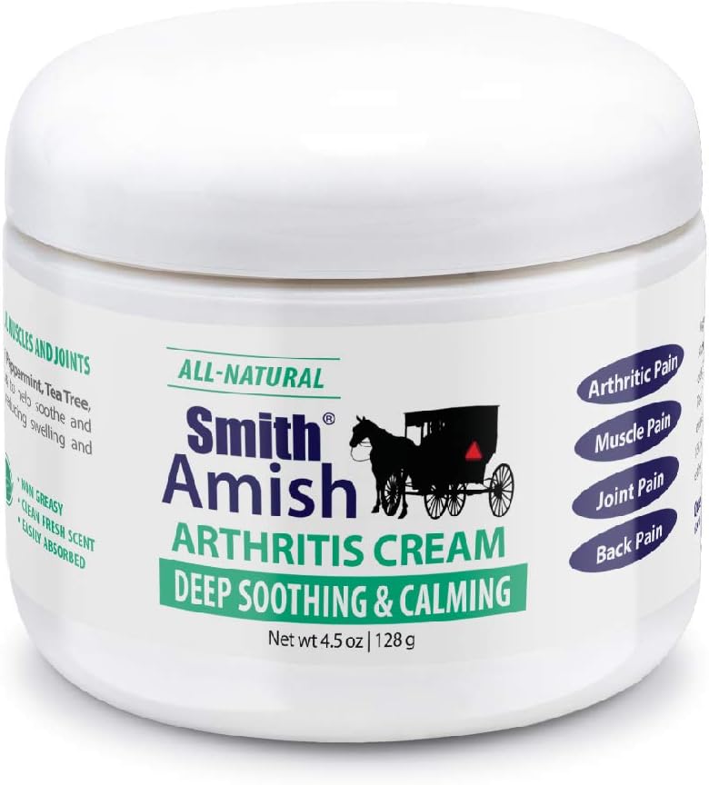 Crema para la artritis. Calmante y refrescante. Tarro de 4.5 onzas
