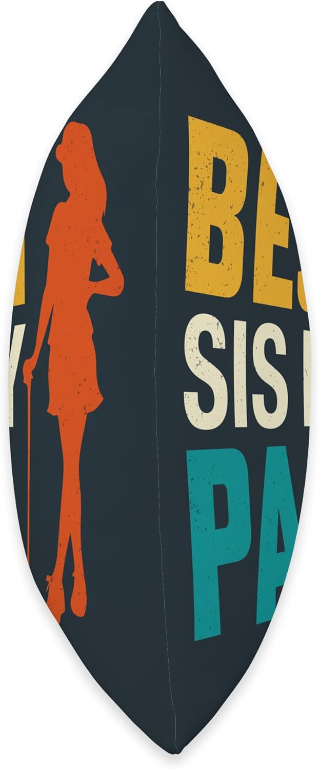 Best Sis by Par – Almohada (18 x 18 pulgadas), multicolor