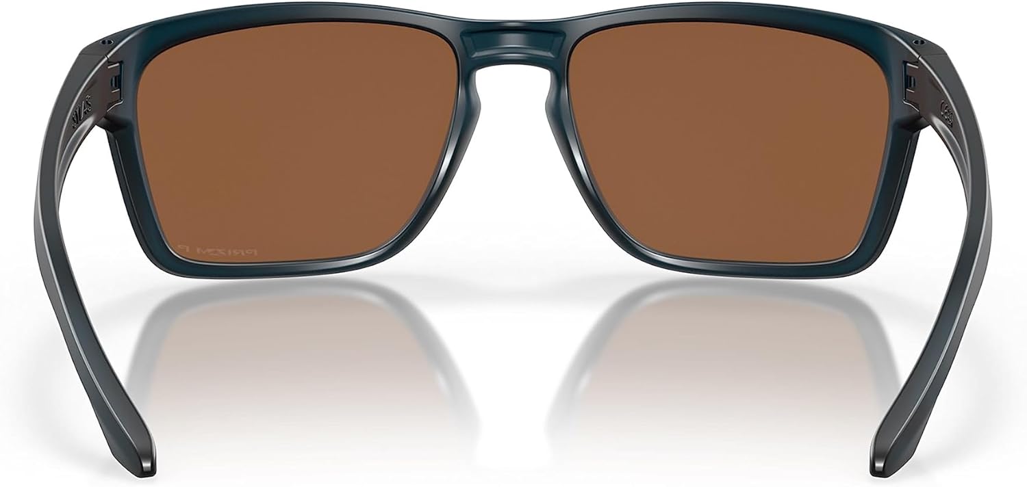 Oakley Gafas de sol para hombre, montura de tortuga marrón mate, lentes polarizadas de tungsteno Prizm, 2.362 in, Café mate
