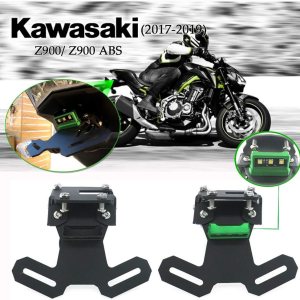 Kit de soporte de matrícula de aluminio para motocicleta, eliminador de guardabarros con luz LED para K.awasaki Z900 ZR900 ZR Z 900 Accesorios 2017 Kit de soporte de matrícula de aluminio para motocicleta, eliminador de guardabarros con luz LED para K.awasaki Z900 ZR900 ZR Z 900 Accesorios 2017