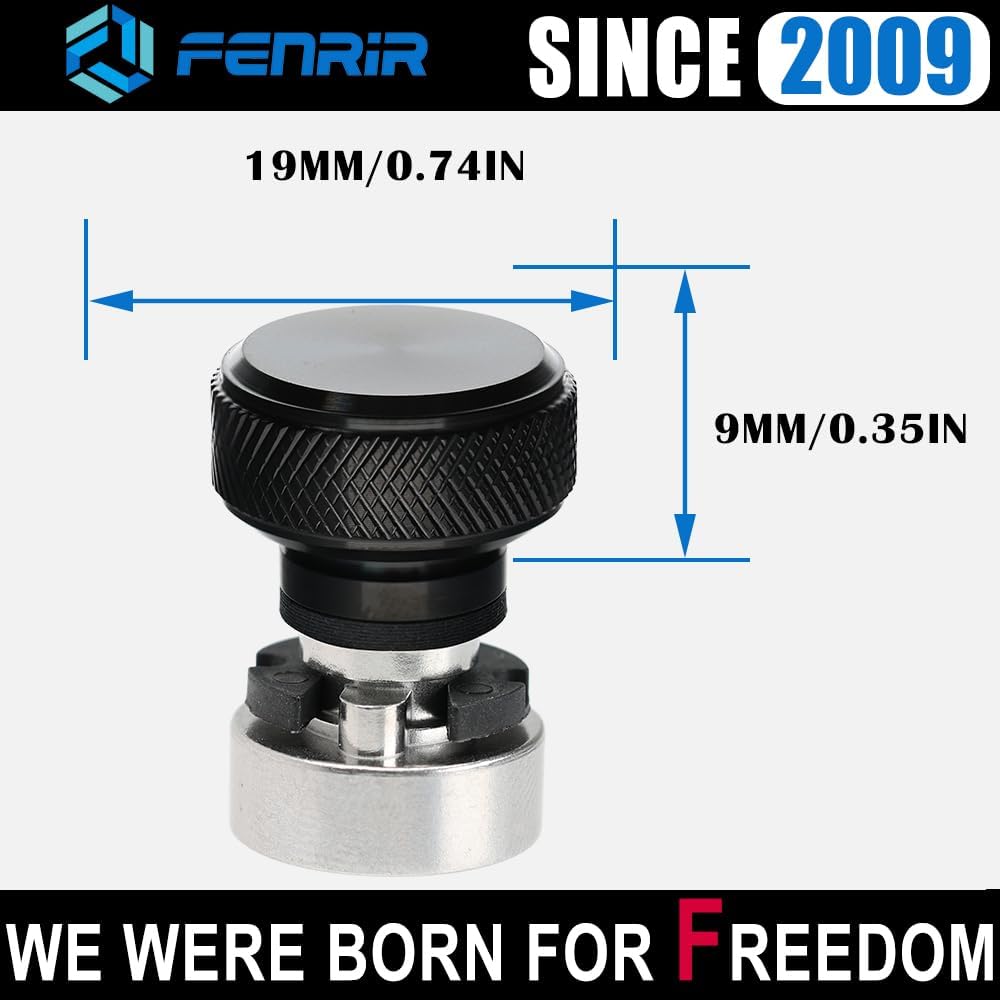 Fenrir Kit de base de tornillo de asiento de liberación rápida para motocicleta, acero inoxidable 304, acabado negro para 1997-ahora Sportster Dyna