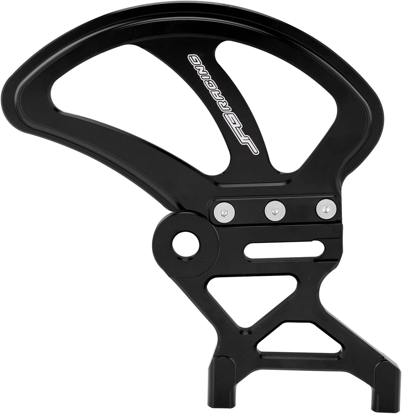 JFG RACING Protector de freno de disco trasero de motocicleta+bloque de eje tensor de eje trasero Ajustador de cadena para Sur Ron SX Segway