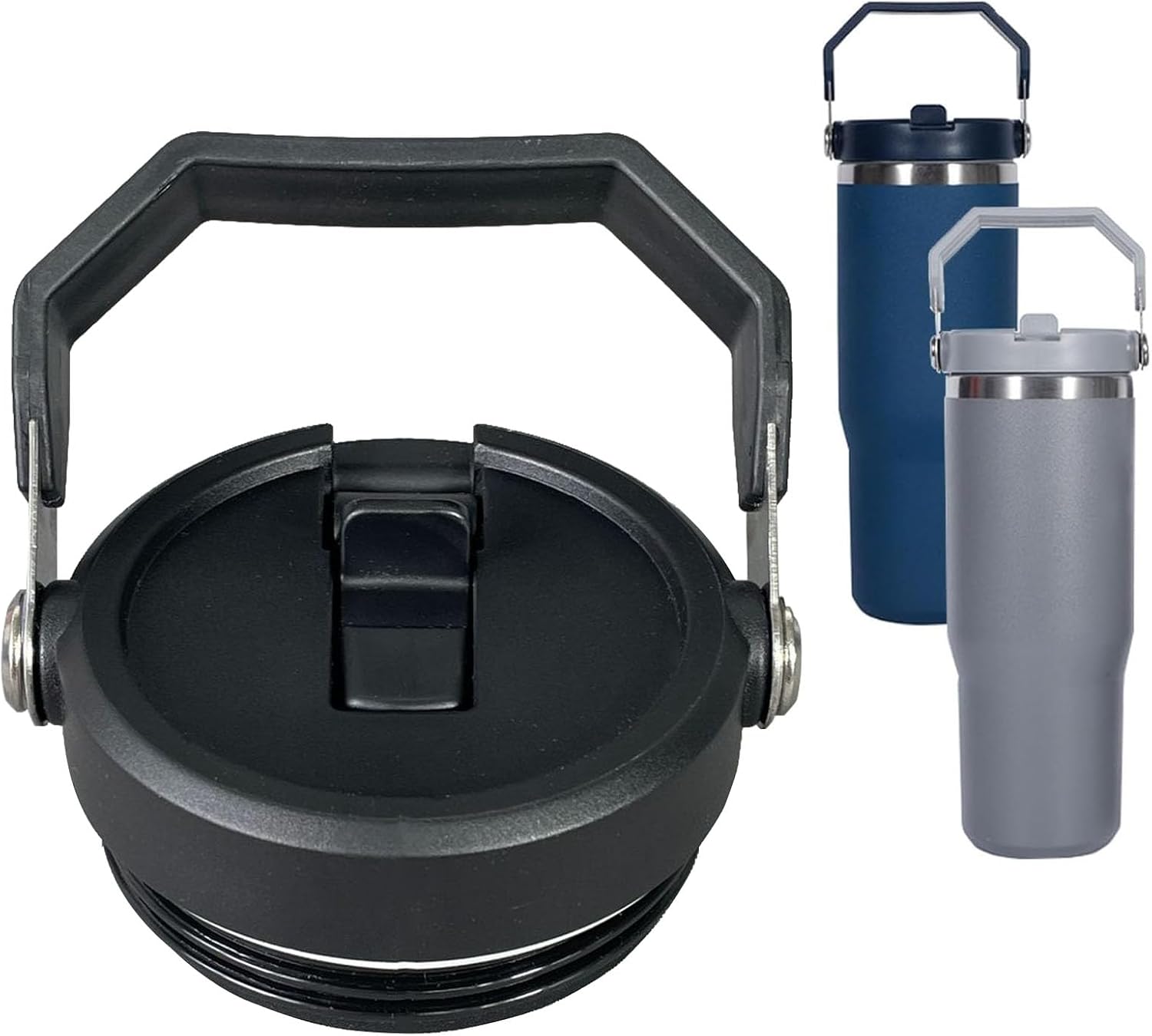 Tapa de vaso de repuesto para vaso Stanley IceFlow de 20 oz y 30 oz (negro)
