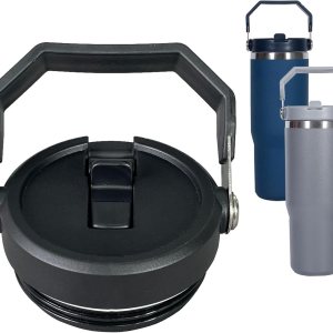 Tapa de vaso de repuesto para vaso Stanley IceFlow de 20 oz y 30 oz (negro) Tapa de vaso de repuesto para vaso Stanley IceFlow de 20 oz y 30 oz (negro)