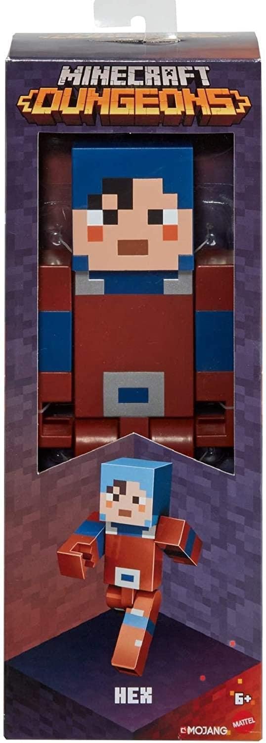 Mattel Minecraft – Figuras de acción a gran escala basadas en videojuegos de Minecraft y Minecraft Dungeons. Figuras de acción para jugar,