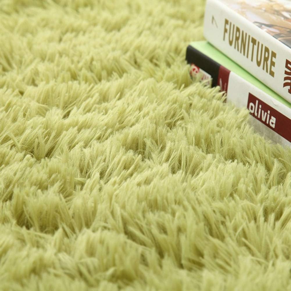 San Valentín antideslizante suave sala de estar dormitorio lanudo área alfombra alfombra alfombra decoración del hogar beige amarillo 19.7 * 31.5 in