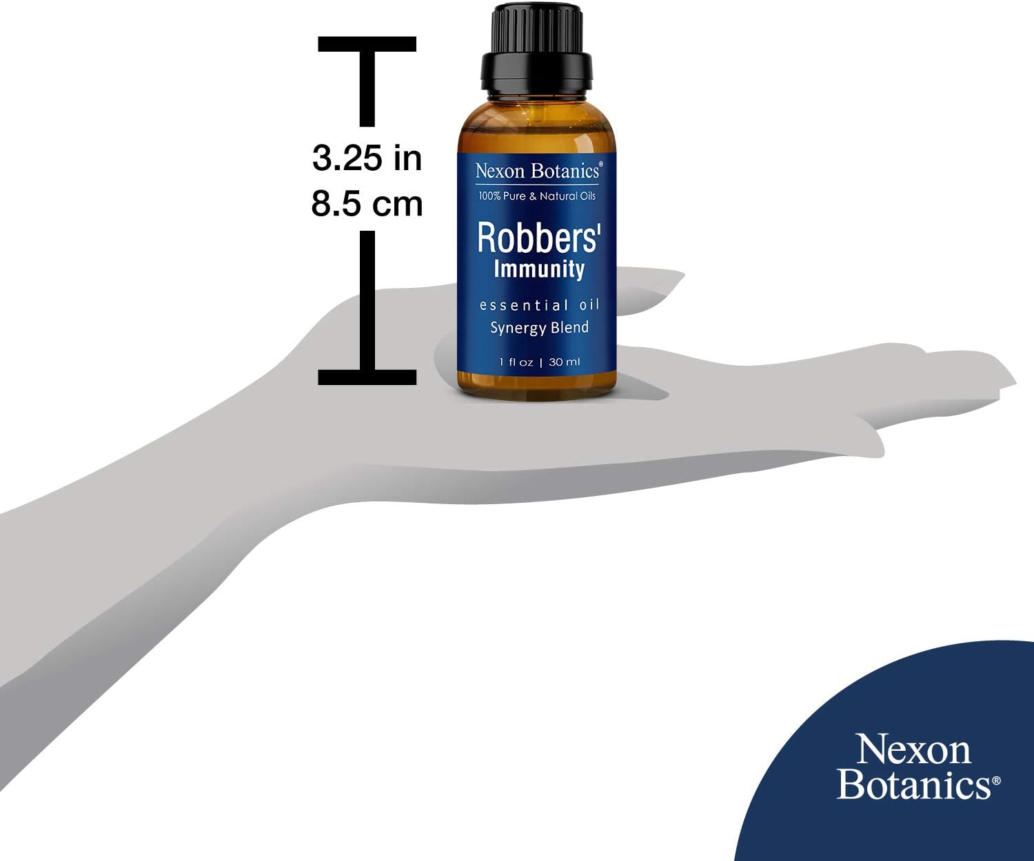 Robbers’ Immunity – Mezcla de aceites esenciales de 1.0 fl oz, comparable al aceite esencial On Guard, aceite esencial de refuerzo inmunológico,