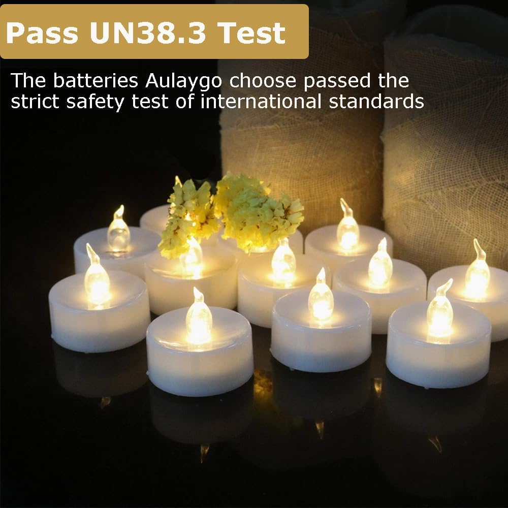 12 velas votivas a pilas con temporizador de 6 horas encendidas 18 horas apagadas para Navidad, Acción de Gracias, hogar, boda, fiesta, decoración