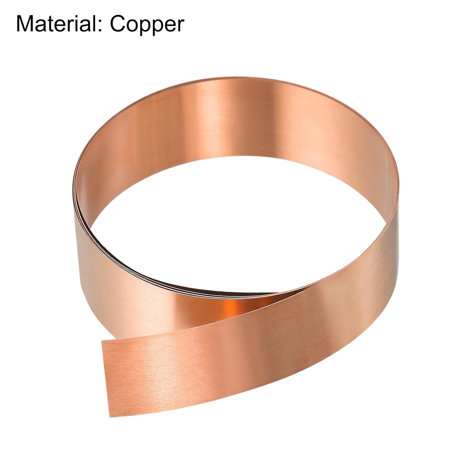 uxcell Rollo de hoja de cobre, placa 3,280.8 ft m x 65.6 ft m x 2.6 ft m de la hoja del metal
