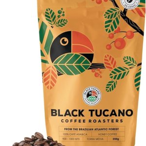 Black Tucano Café especial Café brasileño en grano entero tostado medio Café con miel en granos enteros 8.8 onzas 8.82 oz Black Tucano Café especial Café brasileño en grano entero tostado medio Café con miel en granos enteros 8.8 onzas 8.82 oz