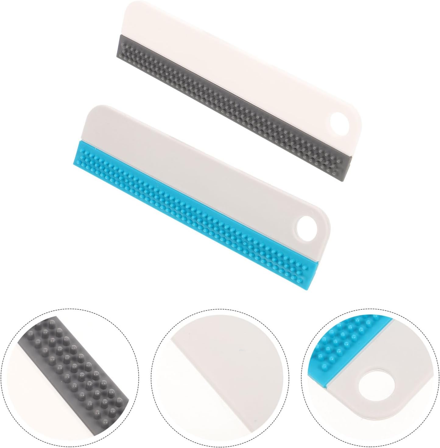 2 unids de silicona limpiaparabrisas de vidrio raspador espejo para el hogar limpiador de azulejos de ducha cepillo de limpieza de silicona