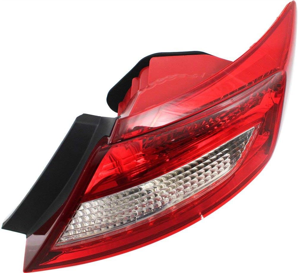 Evan-Fischer – Conjunto de 2 luces traseras compatibles con Honda Civic Coupé 2012-2013 para el lado del pasajero y del conductor