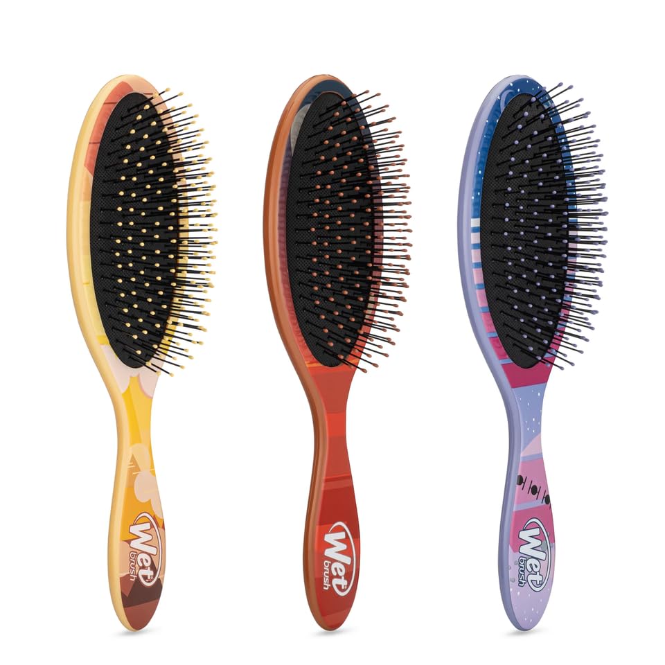 Wet Brush The Mandalorian Original Detangler paquete de 3  todo tipo de cabello  ultra suave  Peine para niños, hombres, mujeres, niños y niñas