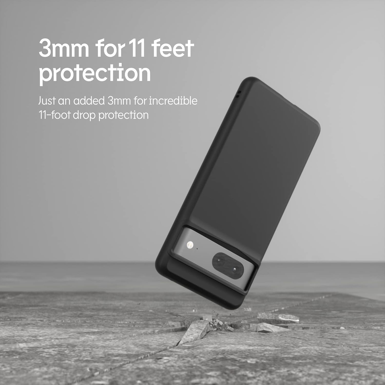 RhinoShield SolidSuit – Funda compatible con Pixel 7a – Funda protectora de diseño delgado absorbente de golpes con acabado mate de alta calidad de